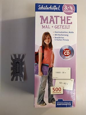Schülerhilfe. Mathe Mal + Geteilt. 3.-4. Klasse [mit Mini CD]. (Leichter lernen mit Karteikarten).
