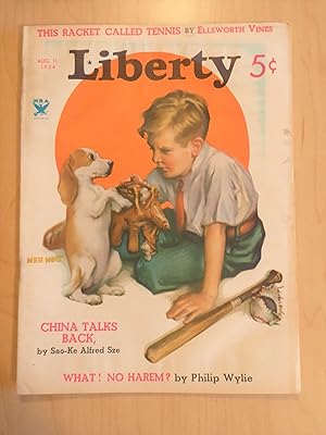 Seller image for Liberty Magazine April 11, 1934, Baseball Cover for sale by Bradley Ross Books