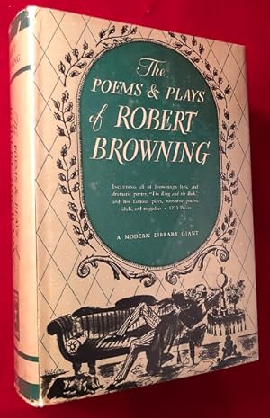 Bild des Verkufers fr The Poems & Plays of Robert Browning zum Verkauf von Back in Time Rare Books, ABAA, FABA