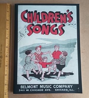 Children's Songs [1937 Pictorial Song Booklet for Children, That Features caricature Illustration...