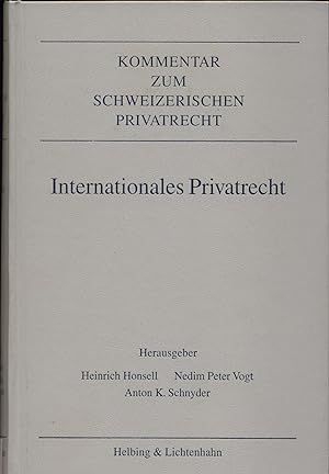 Bild des Verkufers fr Internationales Privatrecht Kommentar zum Schweizerischen Privatrecht zum Verkauf von avelibro OHG