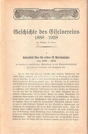 Geschichte des Eifelvereins 1888-1928.