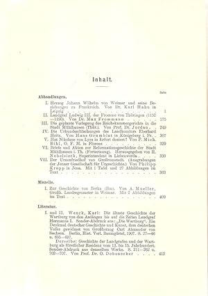 Zeitschrift des Vereins für Thüringische Geschichte und Altertumskunde / 18=26. 1908. Neue Folge....