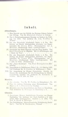 Zeitschrift des Vereins für Thüringische Geschichte und Altertumskunde / 16=24. 1906. Neue Folge....