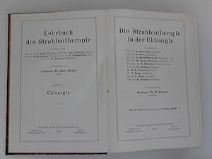 Imagen del vendedor de Lehrbuch der Strahlentherapie: 2. Band : Chirurgie a la venta por ANTIQUARIAT FRDEBUCH Inh.Michael Simon