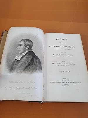 Seller image for Remains of the Late Rev. Charles Wolfe With a Brief Memoir of His Life for sale by D & M Books, PBFA