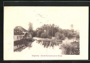 Carte postale Seignelay, Usine Hydraulique du Haras