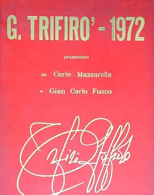 Bild des Verkufers fr G. Trifiro 1972 zum Verkauf von Librodifaccia
