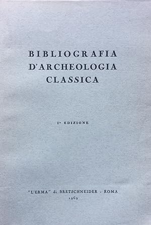 bibliografia d'Archeologia classica