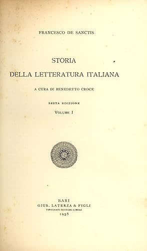 Storia della letteratura italiana