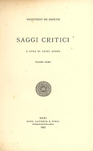 Saggi critici