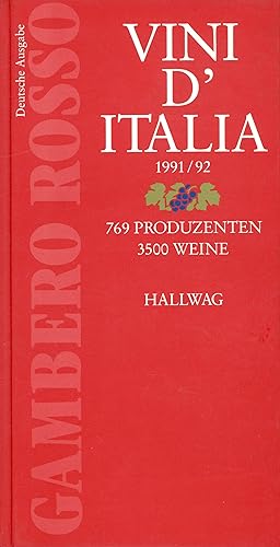 Vini d'Italia 1991/92 Deutsche Ausgabe