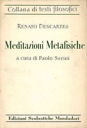 Imagen del vendedor de Meditazioni metafisiche a la venta por TORRE DI BABELE