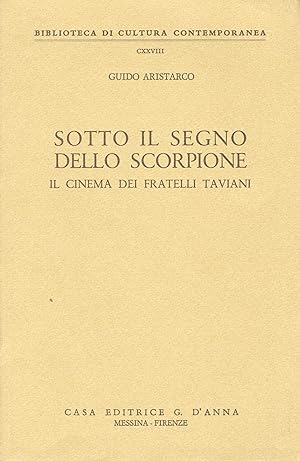 Sotto il segno dello scorpione. Il cinema dei fratelli Taviani