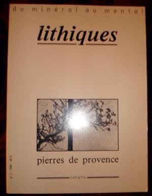 Immagine del venditore per PIERRES DE PROVENCE. Lithiques N 1- 1985. venduto da Librairie Franoise Causse