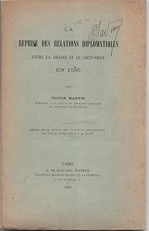 La reprise des relations diplomatiques entre la France et le Saint-Siège en 1595