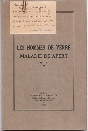 Les hommes de verre. Maladie de Apert. Thèse