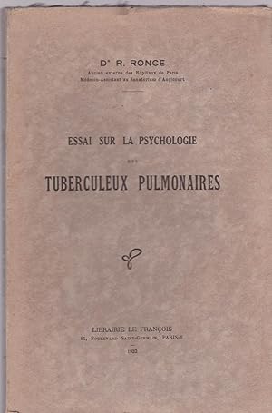 Imagen del vendedor de Essai sur la psychologie des tuberculeux pulmonaires a la venta por Librairie Franoise Causse