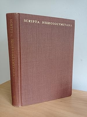 Studies in Philosophy. Scripta Hierosolymitana volume VI