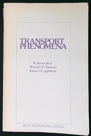 Bild des Verkufers fr Transport Phenomena zum Verkauf von Librodifaccia