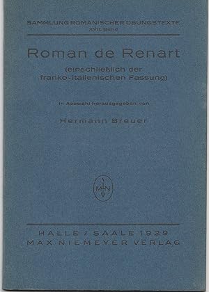 Roman de Renart. Einschliesslich der franko-italienischen Fassung