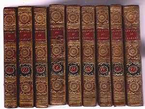 Théâtre et Oeuvres, 1784-1788. Ensemble homogène de 9 volumes en reliure d'époque.