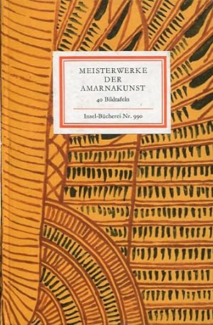 Seller image for Meisterwerke der Amarnakunst (Insel-Bcherei 990). Herausgegeben und mit einem Geleitwort versehen von Steffen Wenig. for sale by Antiquariat & Buchhandlung Rose