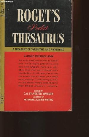 Seller image for Roget's pocket Thesaurus for sale by Le-Livre