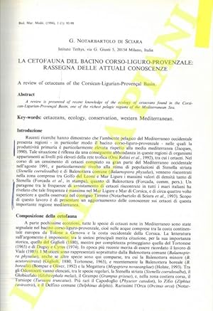 La cetofauna del bacino corso-ligure-provenzale: rassegna delle attuali conoscenze.