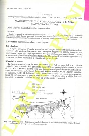 Macrofitobenthos della Laguna di Lesina: cartografia estiva.