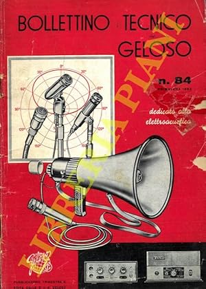 Bollettino tecnico Geloso n° 84. Dedicato alla elettroacustica.