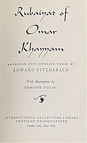 Seller image for The Rubaiyat of Omar Khayyam for sale by My Book Heaven