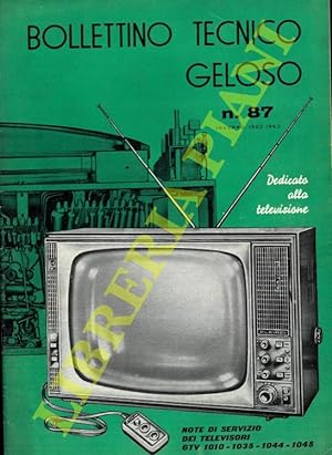 Bollettino tecnico Geloso n° 87. Dedicato alla televisione.