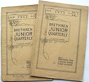 BRETHREN JUNIOR QUARTERLY (1918-1919), 2 issues
