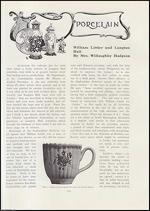 Image du vendeur pour William Littler and Longton Hall Porcelain. An original article from The Connoisseur, 1905. mis en vente par Cosmo Books