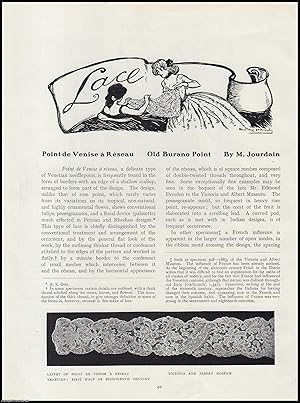 Imagen del vendedor de Point de Venise a Reseau : Old Burano Point (a delicate type of Venetian Needlepoint). An original article from The Connoisseur, 1905. a la venta por Cosmo Books