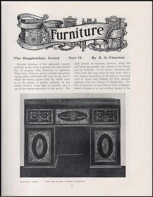 Seller image for The Hepplewhite Period (part 2). An original article from The Connoisseur, 1905. for sale by Cosmo Books