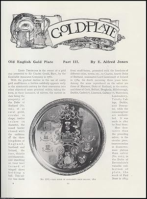 Seller image for Old English Gold Plate (part 3). An original article from The Connoisseur, 1905. for sale by Cosmo Books