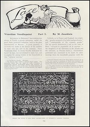 Imagen del vendedor de Venetian Needlepoint Lace (part 1). An original article from The Connoisseur, 1905. a la venta por Cosmo Books