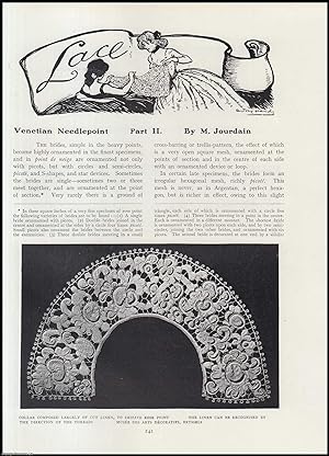 Imagen del vendedor de Venetian Needlepoint Lace (part 2). An original article from The Connoisseur, 1905. a la venta por Cosmo Books