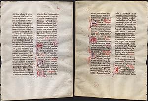 Missal Missale manuscript manuscrit Handschrift - (Blatt / leaf "LIII")