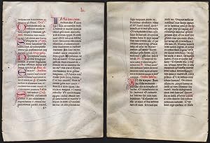 Missal Missale manuscript manuscrit Handschrift - (Blatt / leaf "LXI")