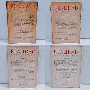 Image du vendeur pour Realidad. Revista de ideas. N 1 al N 17-18. Coleccin completa. Director: Francisco Romero. Buenos Aires, 1947 a 1949. mis en vente par Apartirdecero