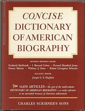 Seller image for Concise Dictionary of American Biography for sale by Between the Covers-Rare Books, Inc. ABAA
