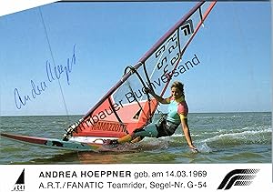 Original Autogramm Andrea Hoeppner Windsurfing /// Autograph signiert signed signee
