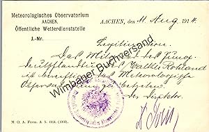Original Autogramm Peter Polis (1869-1929) für Albert Speer-Vertrauten Walther Rohland /// Autogr...