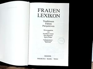 Imagen del vendedor de Frauenlexikon Traditionen - Fakten - Perspektiven a la venta por Antiquariat Bookfarm