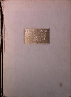 Seller image for Geographische Vlkerkunde. for sale by Antiquariat Bookfarm