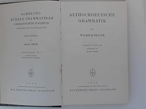 Image du vendeur pour Althochdeutsche Grammatik. mis en vente par ANTIQUARIAT FRDEBUCH Inh.Michael Simon