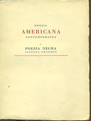 Bild des Verkufers fr Poesia americana contemporanea e poesia negra zum Verkauf von Librodifaccia